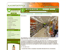 Tablet Screenshot of alacantdietetica.com